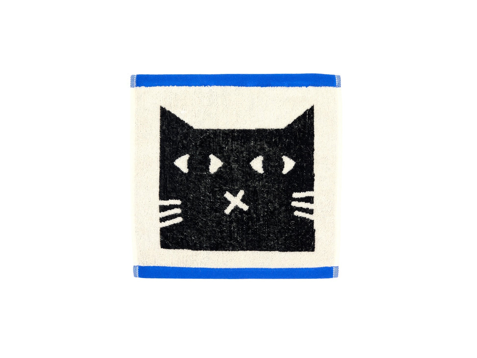 Lazy Cat Face Towel by Donna Wilson