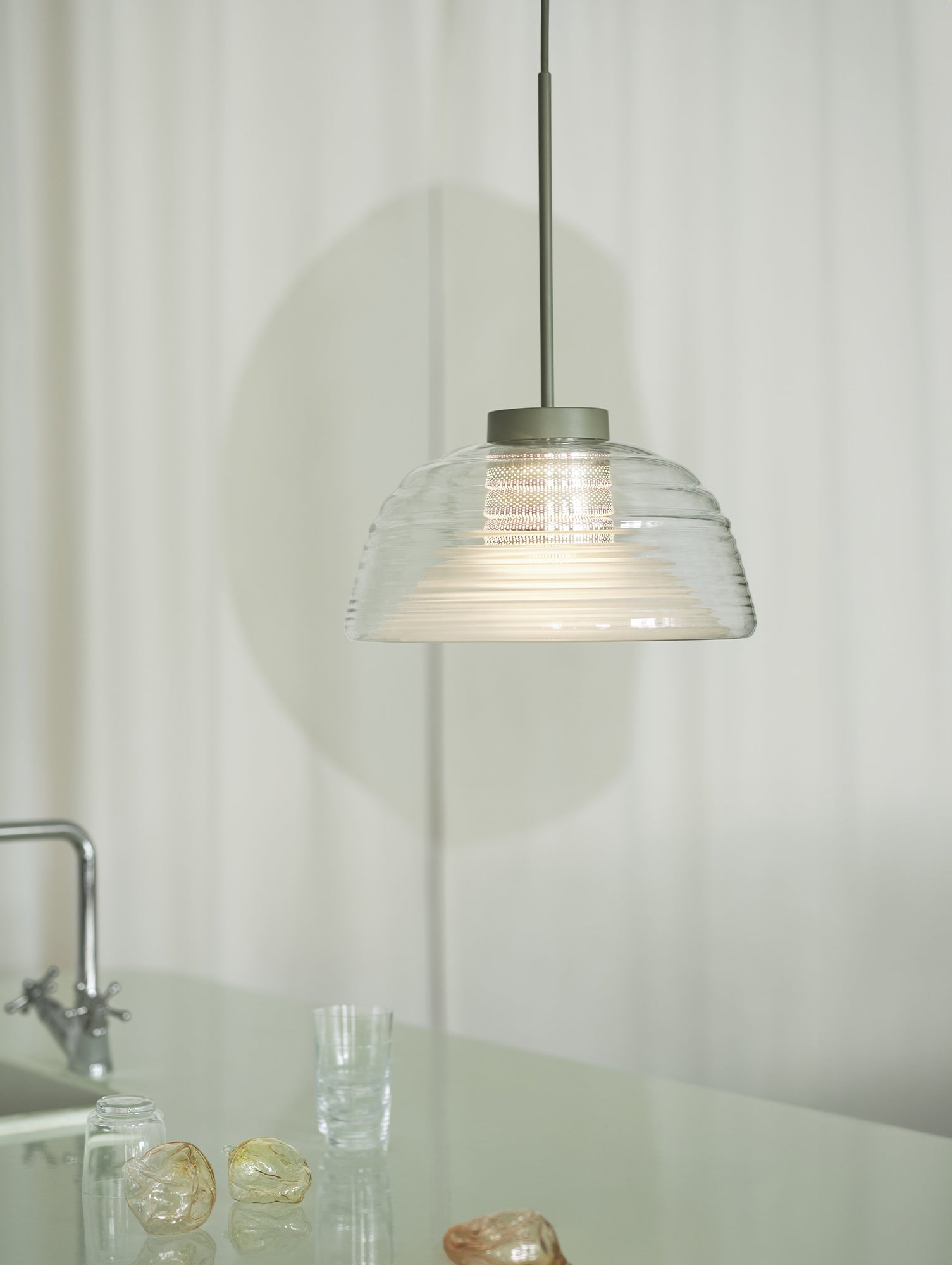 Two Layer Pendant Lamp by Muuto - Olive