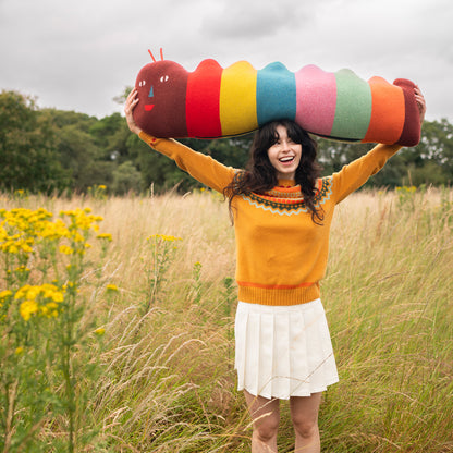 Caterpillar Bolster Cushion by Donna Wilson