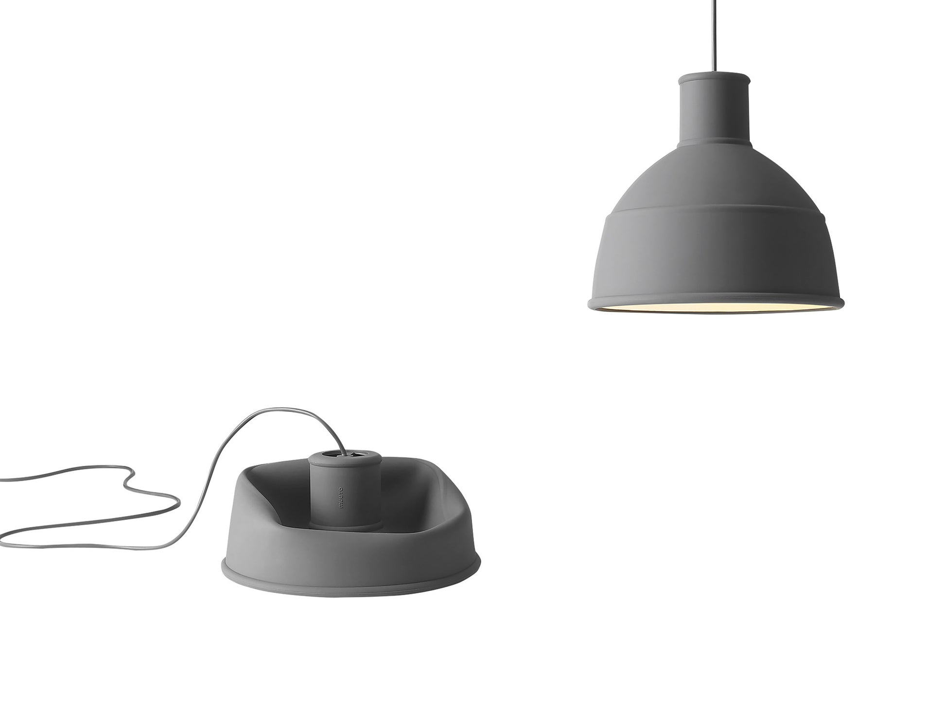 Unfold Pendant by Muuto - Dark Grey