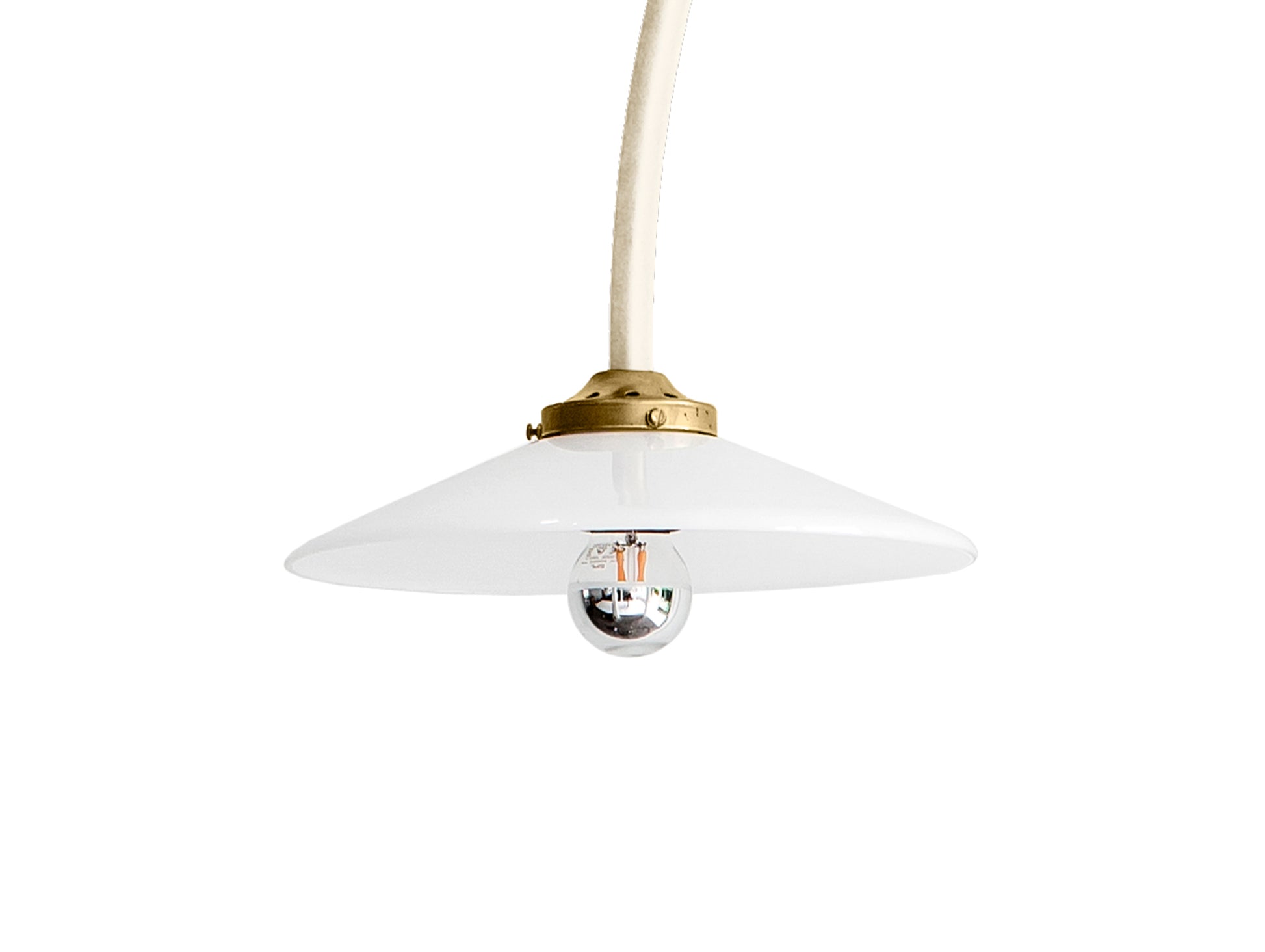 Hanging Lamp No.2 by Valerie Objects - Ivory Steel