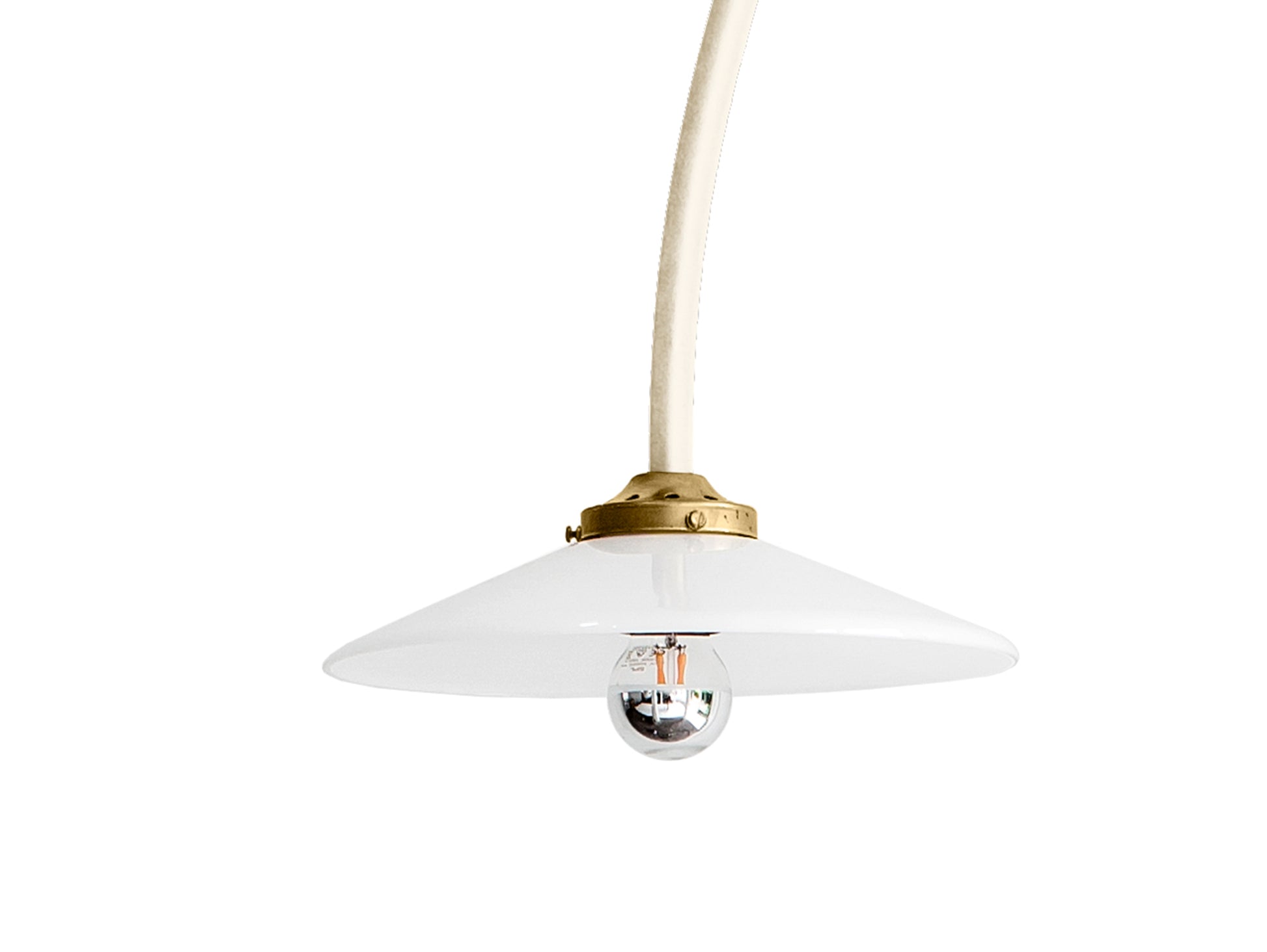 Hanging Lamp No.3 by Valerie Objects - Ivory Steel