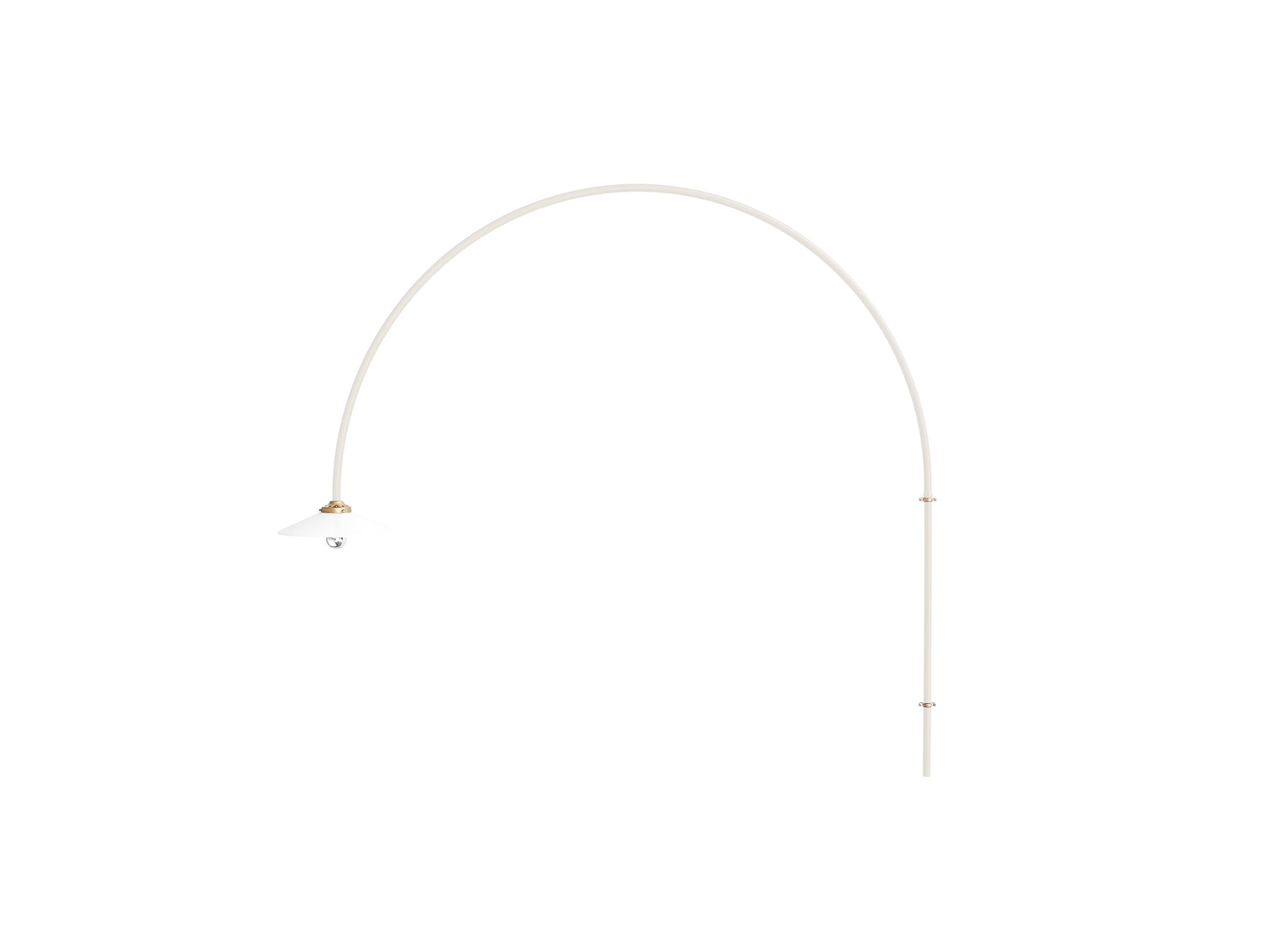 Hanging Lamp No.3 by Valerie Objects - Ivory Steel