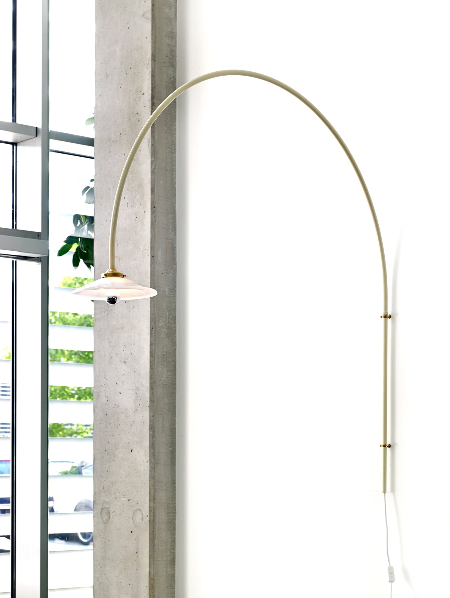 Hanging Lamp No.3 by Valerie Objects - Ivory Steel