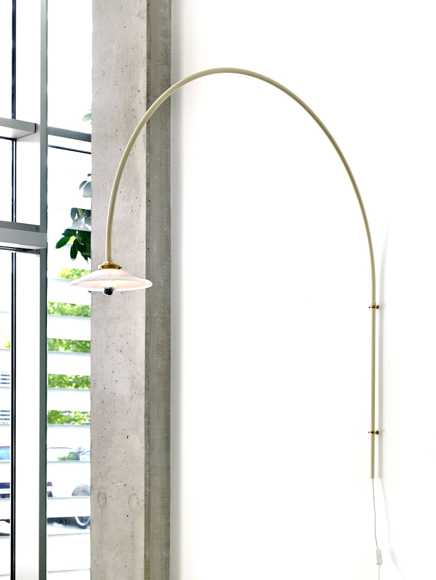 Hanging Lamp No.3 by Valerie Objects - Ivory Steel