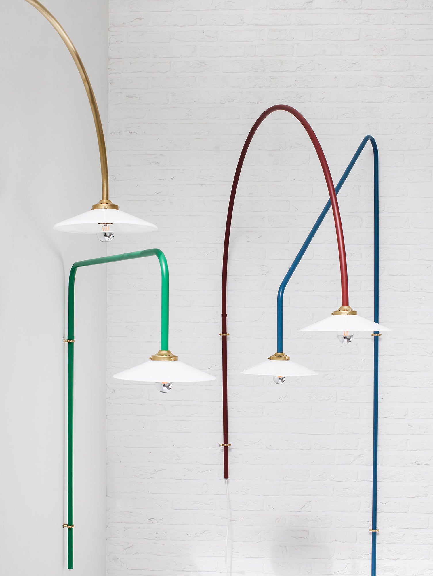 Hanging Lamp No.3 by Valerie Objects - Menie Red Steel