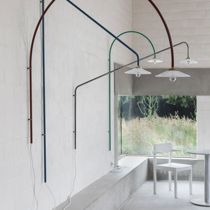 Hanging Lamp No.3 by Valerie Objects - Menie Red Steel