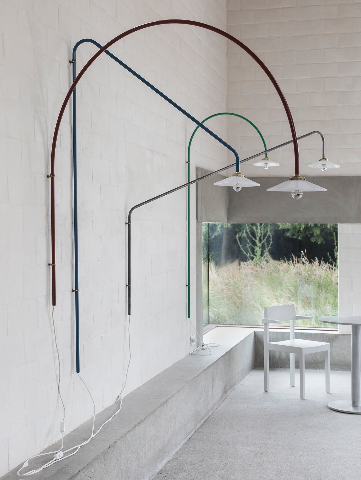 Hanging Lamp No.3 by Valerie Objects - Menie Red Steel