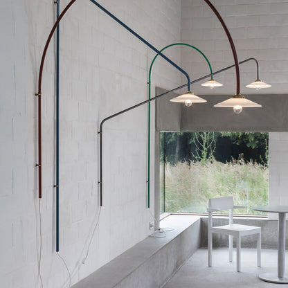 Hanging Lamp No.2 by Valerie Objects - Green Steel