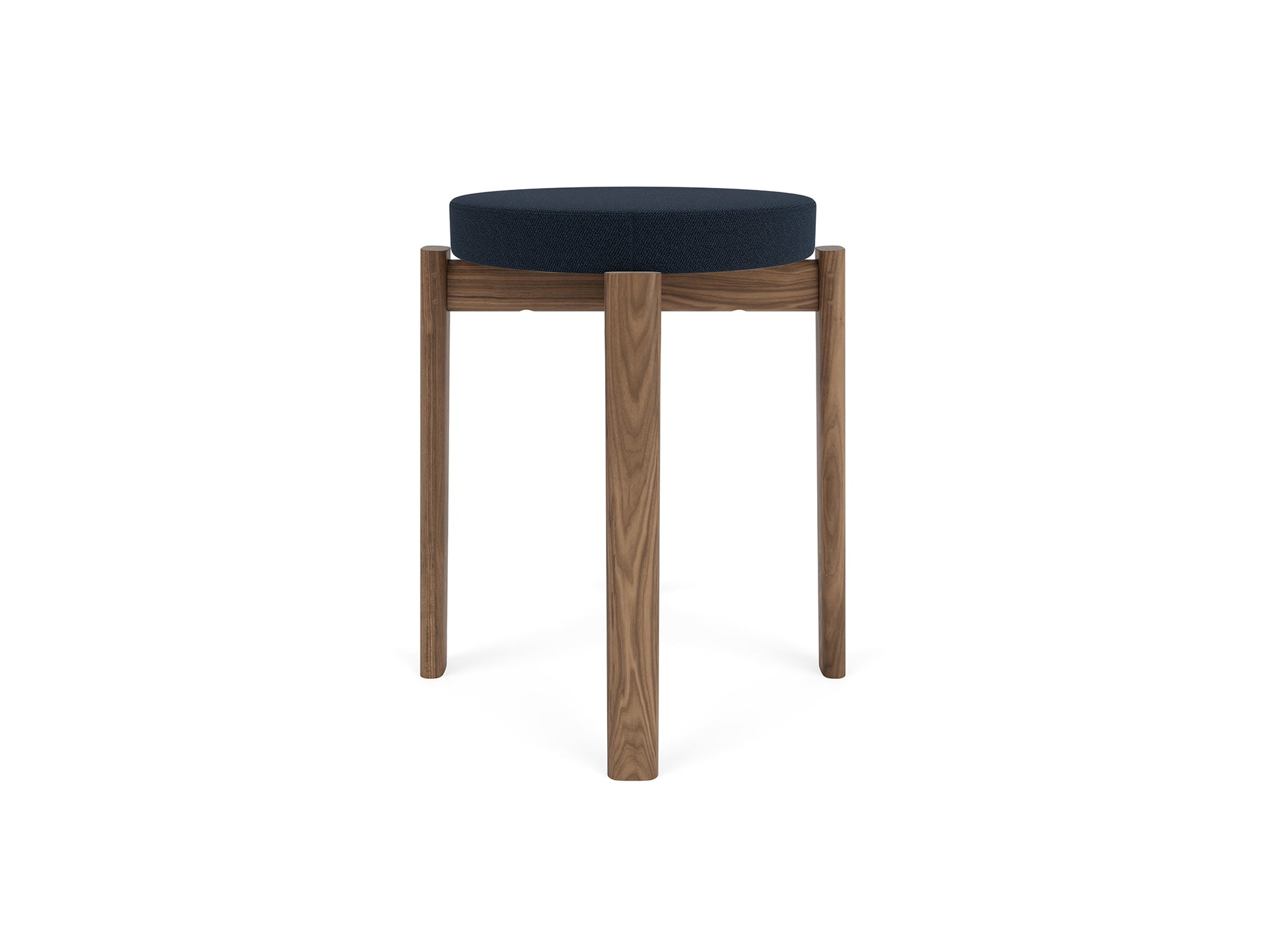 Passage Stool Upholstered by Audo Copenhagen - Walnut Base / Vidar 786