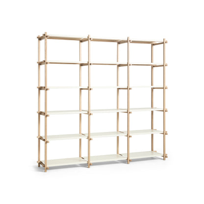 Woody Shelves by HAY - High / Soaped Oak / Almond White