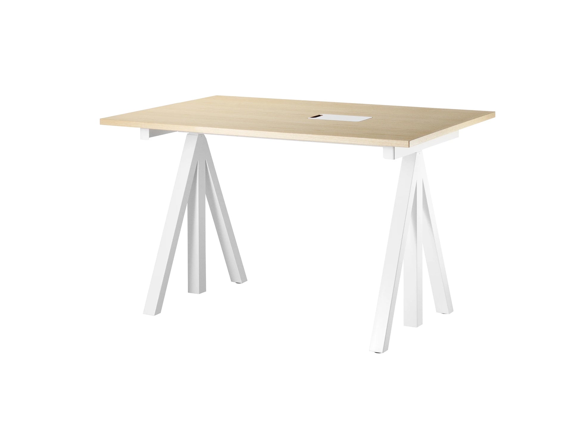 Work Desk by String - 120x78 / White / Ash