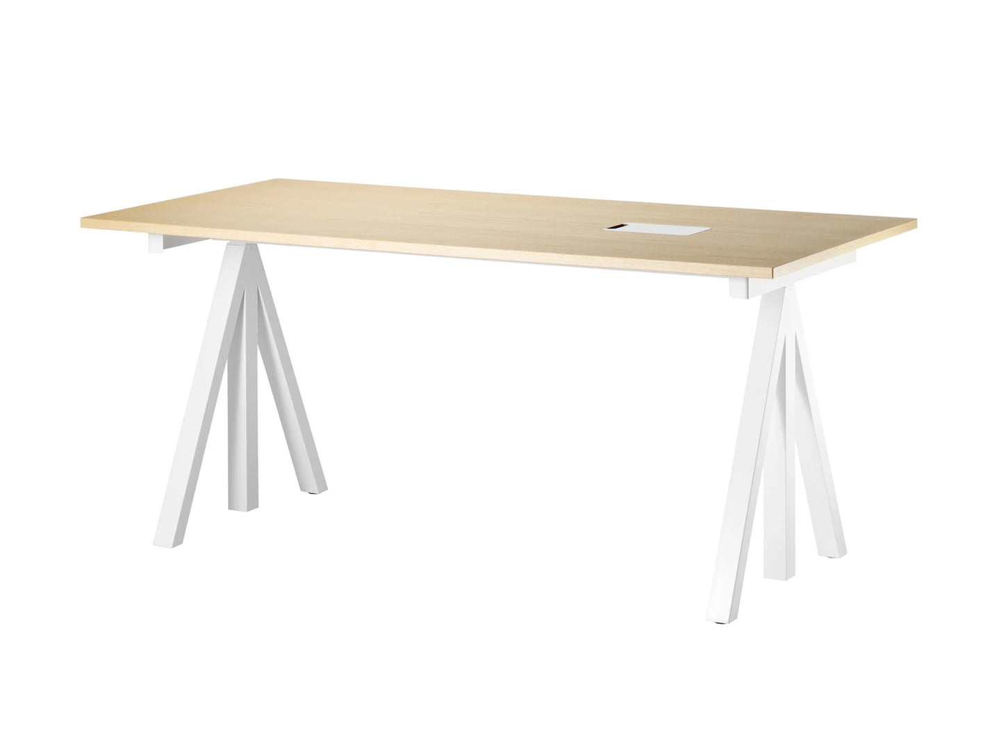Work Desk by String - 160x78 / White / Ash