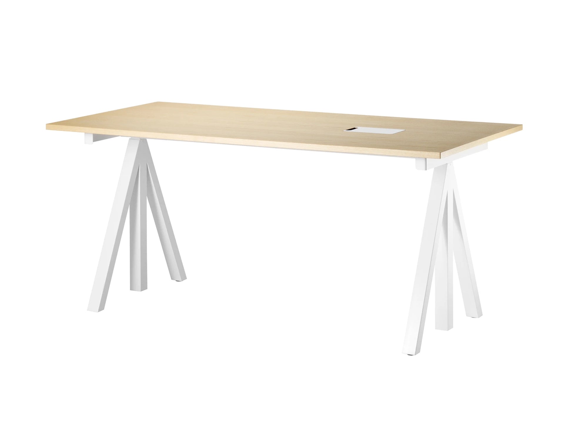 Work Desk by String - 160x78 / White / Ash
