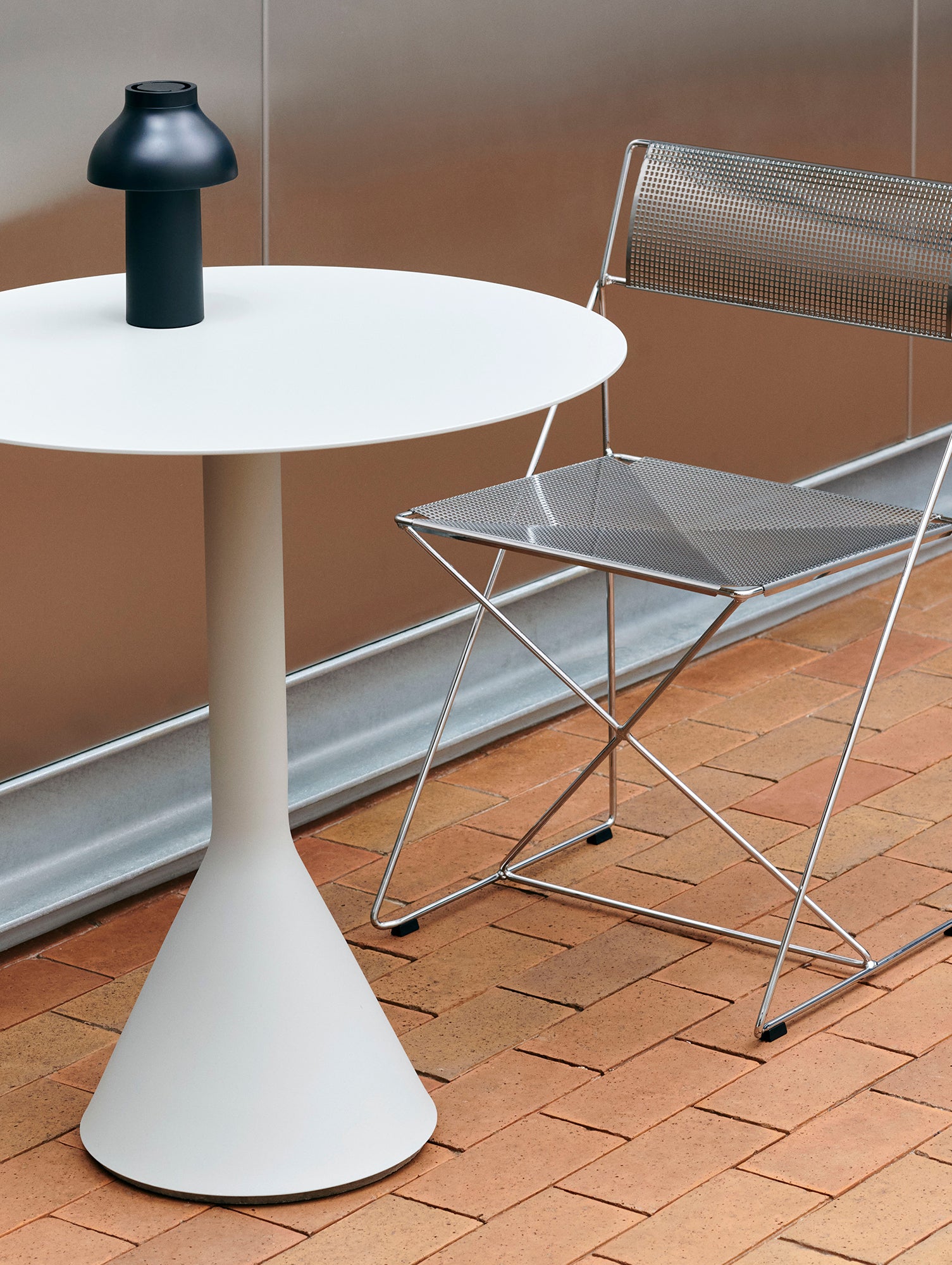 Palissade Cone Table by HAY - D70 / Cream White