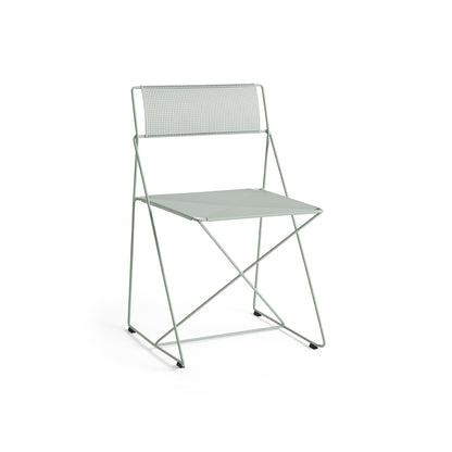 X-Line Chair Outdoor by HAY – Pale Linden Powder-Coated Steel Frame / Pale Linden Seat and Back