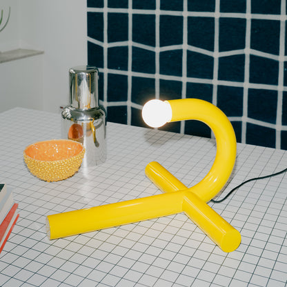 La Tre Table Lamp by Valerie Objects - Yellow