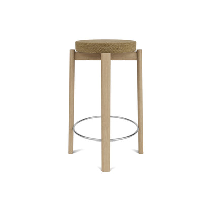 Passage Bar/Counter Stool Upholstered by Audo Copenhagen - Counter Stool / Oak Base / Barnum Boucle 05