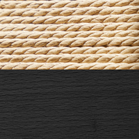 Swatch for Base: Black Painted Beech / Seat: Nature Paper Cord