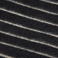 Swatch for Black with Beige Stripe Throw