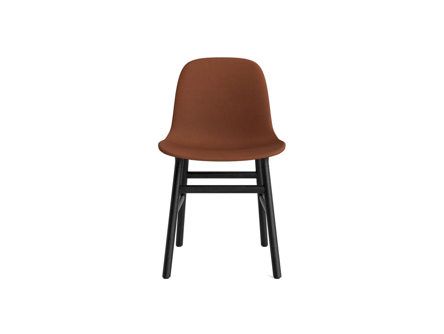 Form Chair Upholstered by Normann Copenhagen - Black Oak Base / Ultra Leather Brandy 41574