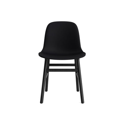 Form Chair Upholstered by Normann Copenhagen - Black Oak Base / Ultra Leather Black 41599