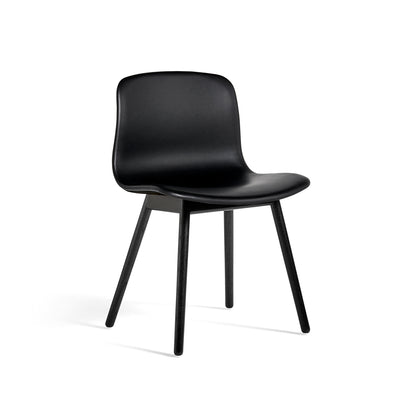 About A Chair AAC 13 by HAY - Black Sense Leather  / Black Lacquered Oak Base