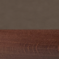 Swatch for Brown Stained Beech Base / Dark Brown Nuance Leather Seat