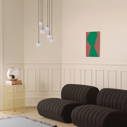 Verso Rug by Muuto - Cool Grey / Dark Brown
