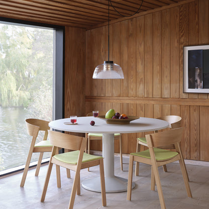 Cover Side Chair Upholstered - Set of 2 by Muuto - Natural Oak and Acca 961