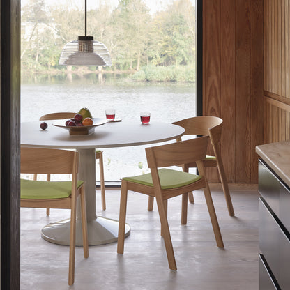 Cover Side Chair Upholstered - Set of 2 by Muuto - Natural Oak and Acca 961