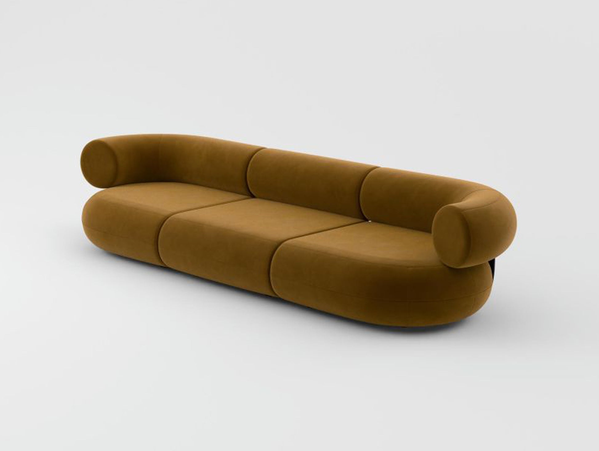 Fat 3-Seater Modular Sofa by Tom Dixon - Tom Dixon Velvet 132