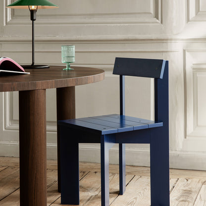 Ark Dining Chair by Ferm Living - Blue Lacquered Beech