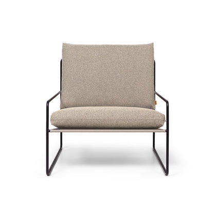Desert 1-Seater Sofa by Ferm Living - Black Frame / Dark Sand