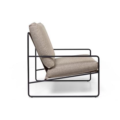 Desert 1-Seater Sofa by Ferm Living - Black Frame / Dark Sand