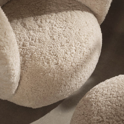 Rico Lounge Chair by Ferm Living - Sheepskin Moonlight