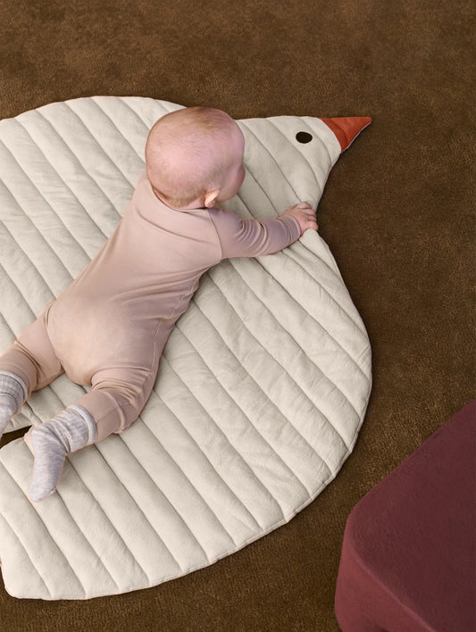 Swif Quilted Mat in Undyed finish by Ferm Living