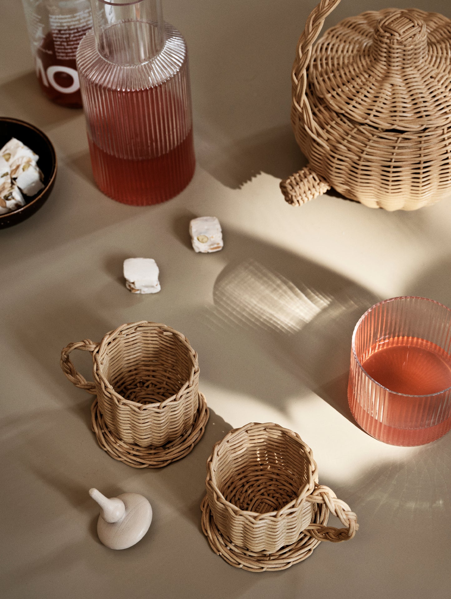 Rattan Tea Set by Ferm Living