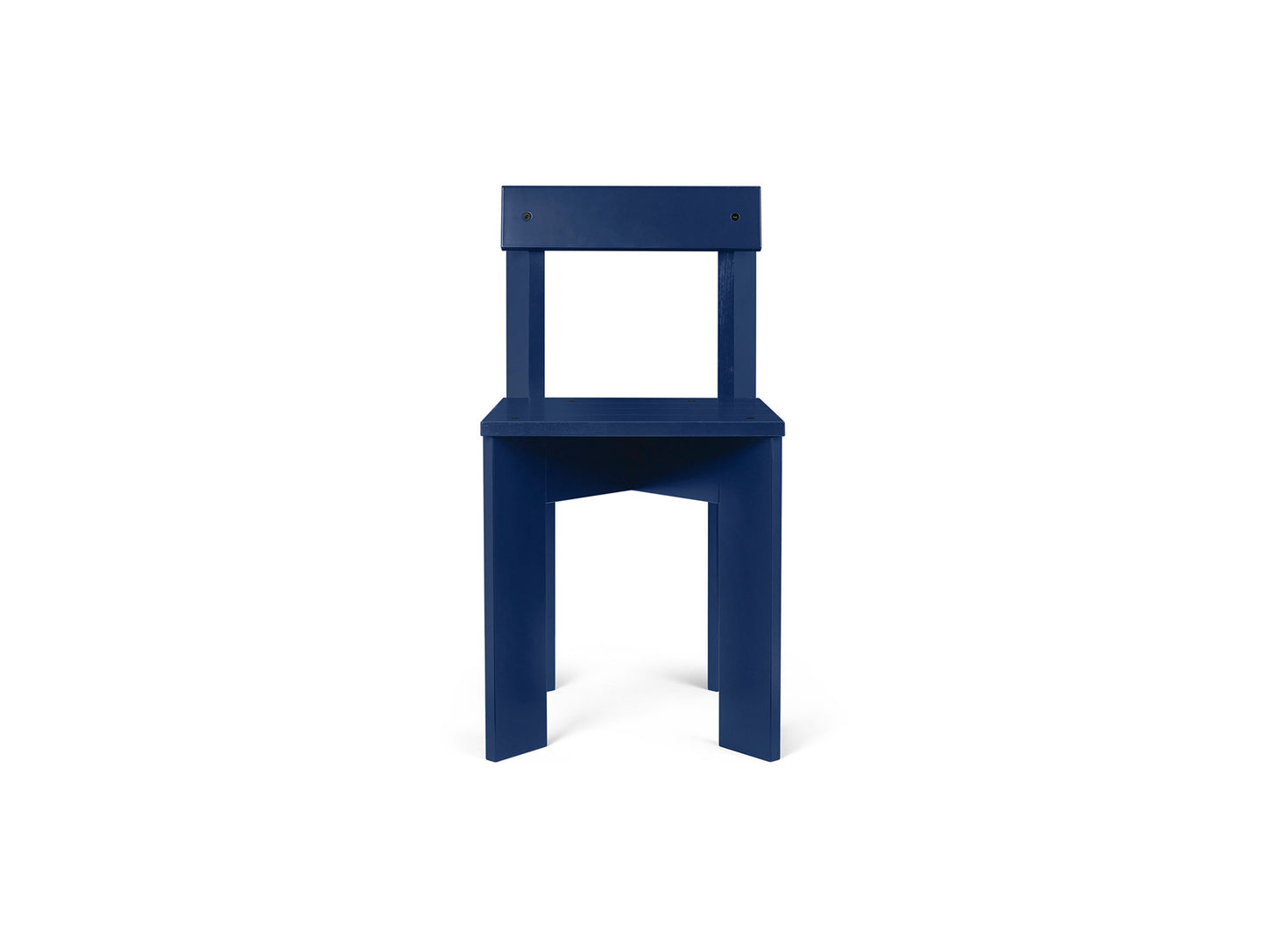 Ark Dining Chair by Ferm Living - Blue Lacquered Beech