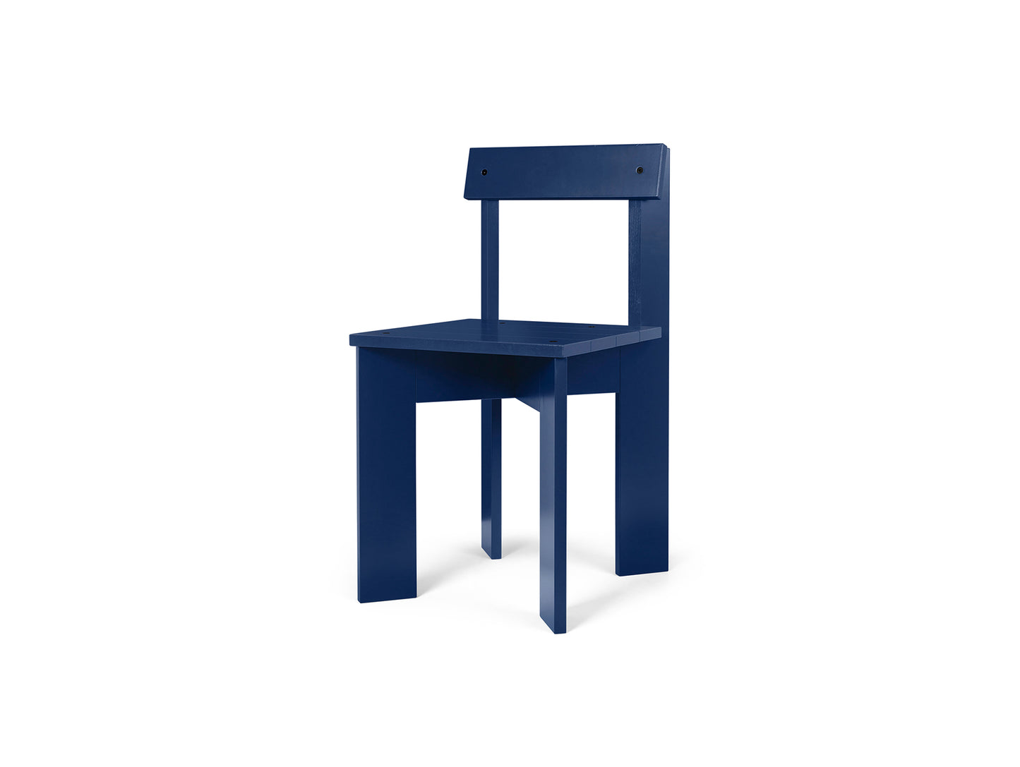 Ark Dining Chair by Ferm Living - Blue Lacquered Beech