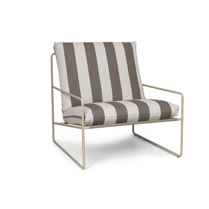 Desert 1-Seater Sofa by Ferm Living - Cashmere Frame / Chocolate Stripe