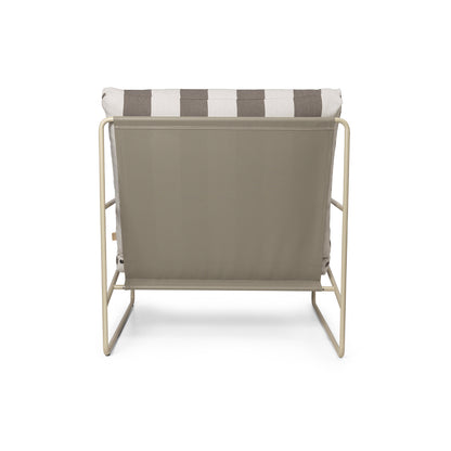 Desert 1-Seater Sofa by Ferm Living - Cashmere Frame / Chocolate Stripe