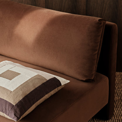 Dase 2-Seater Modular Sofa by Ferm Living - Rich Velvet Soft Brown