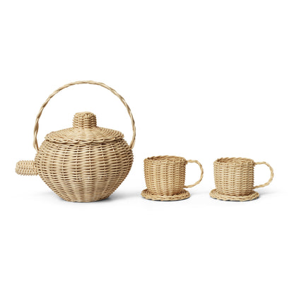 Rattan Tea Set by Ferm Living