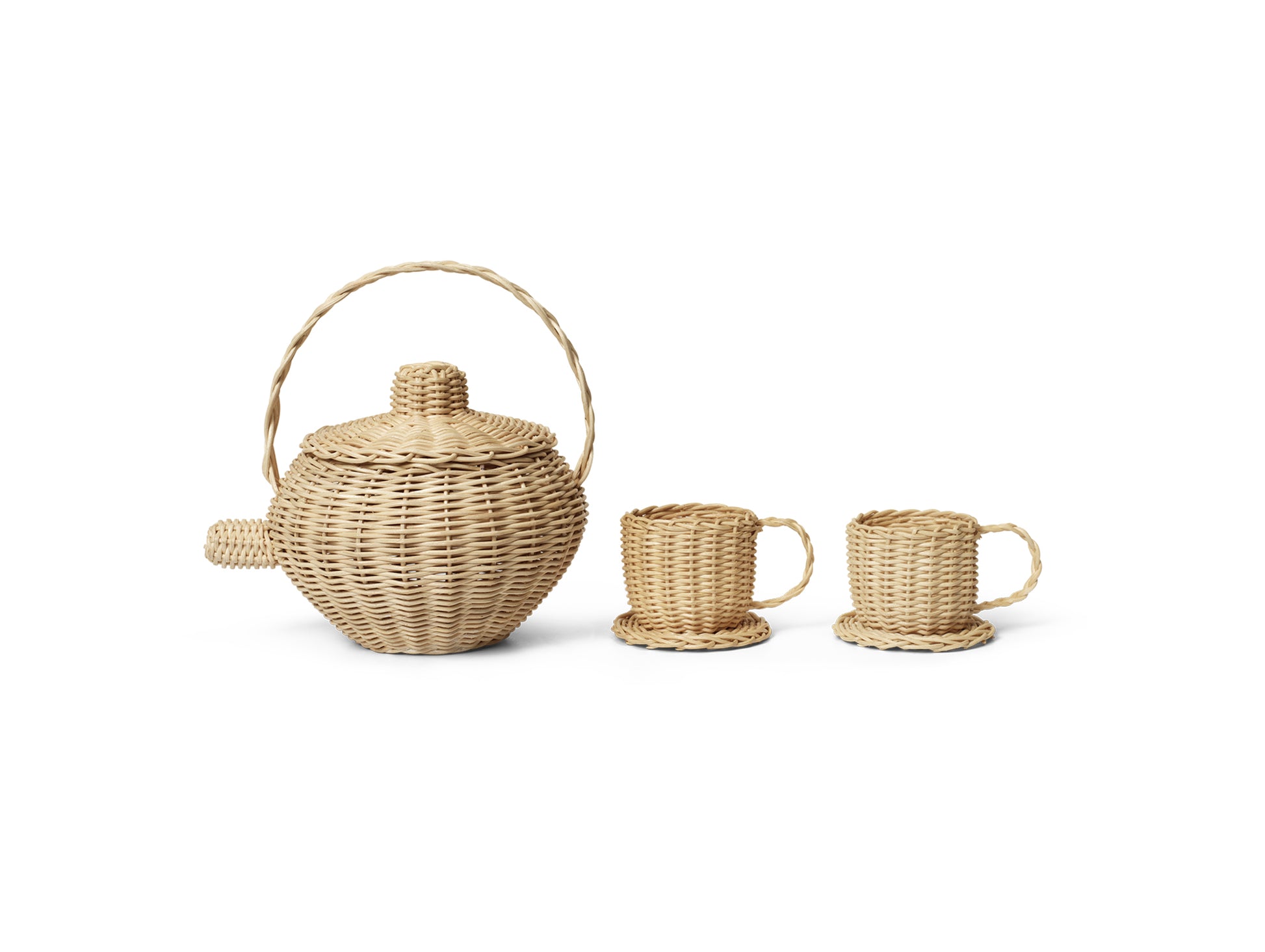 Rattan Tea Set by Ferm Living