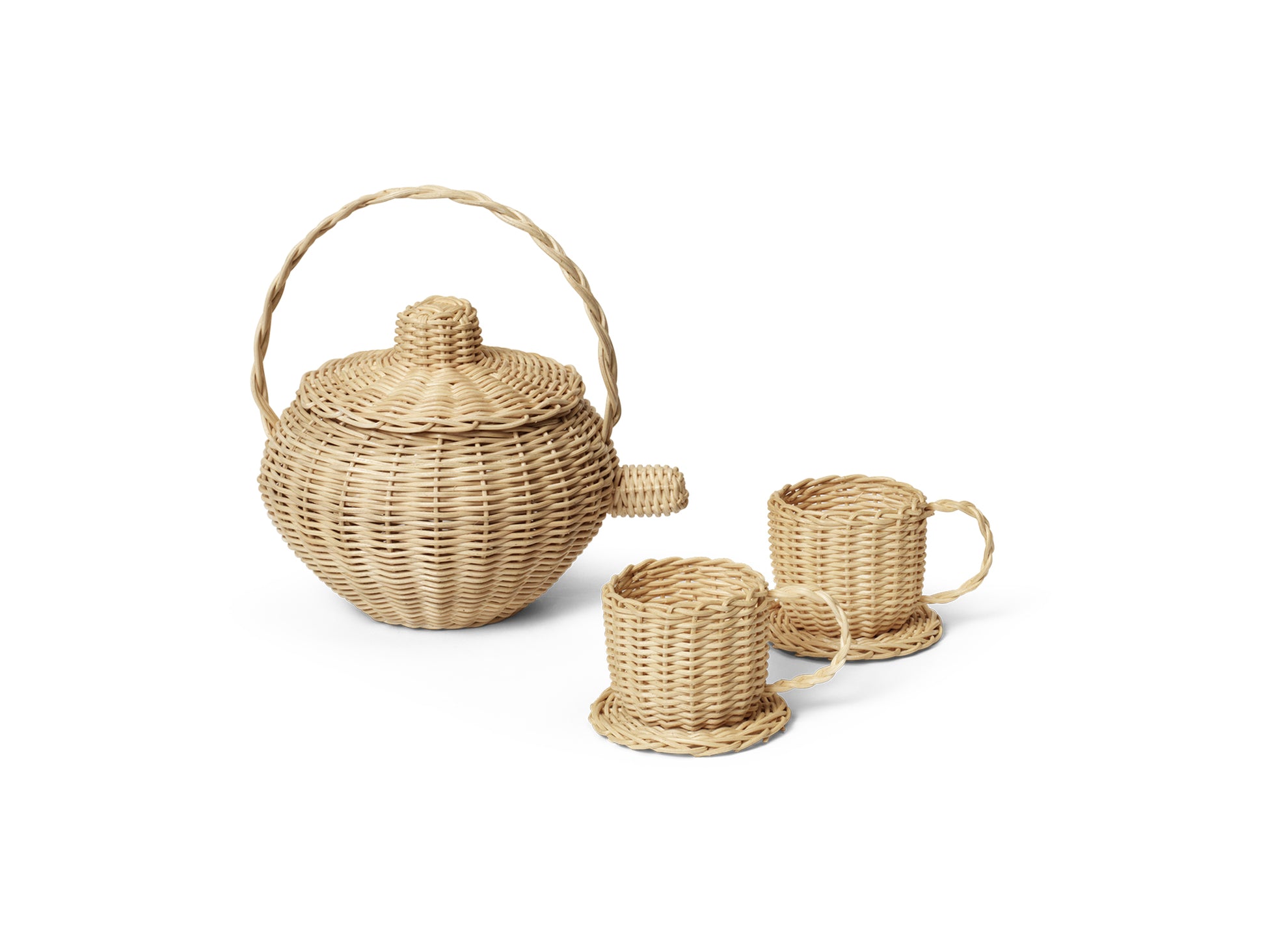 Rattan Tea Set by Ferm Living