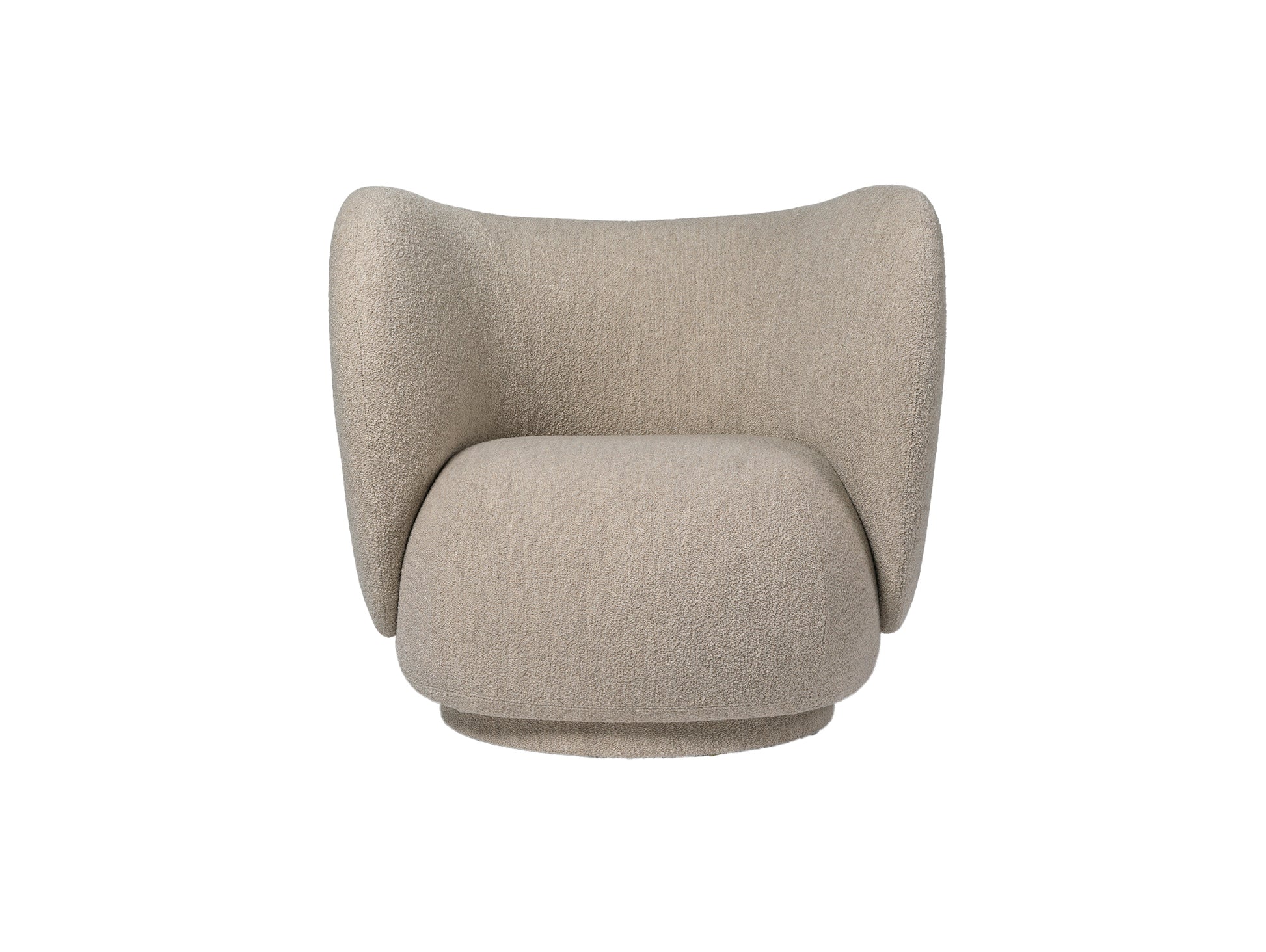 Rico Lounge Chair by Ferm Living - Soft Boucle Natural