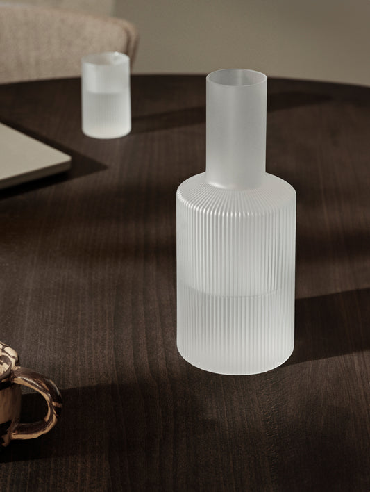 Ripple Carafe (Frosted) by Ferm Living