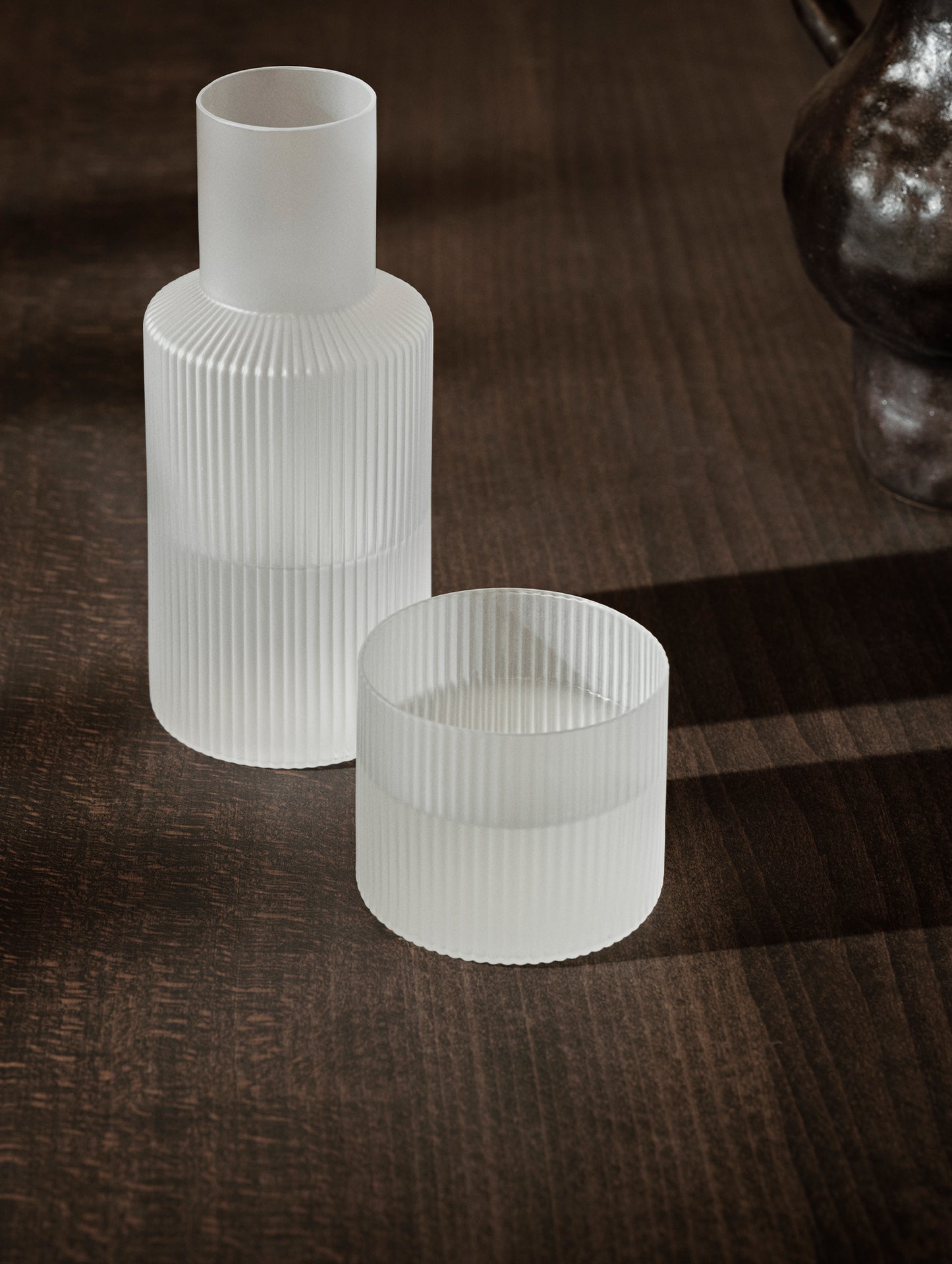 Ripple Carafe (Frosted) by Ferm Living