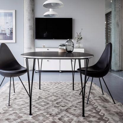 Superellipse Dining Table (Laminate Tabletop) by Fritz Hansen